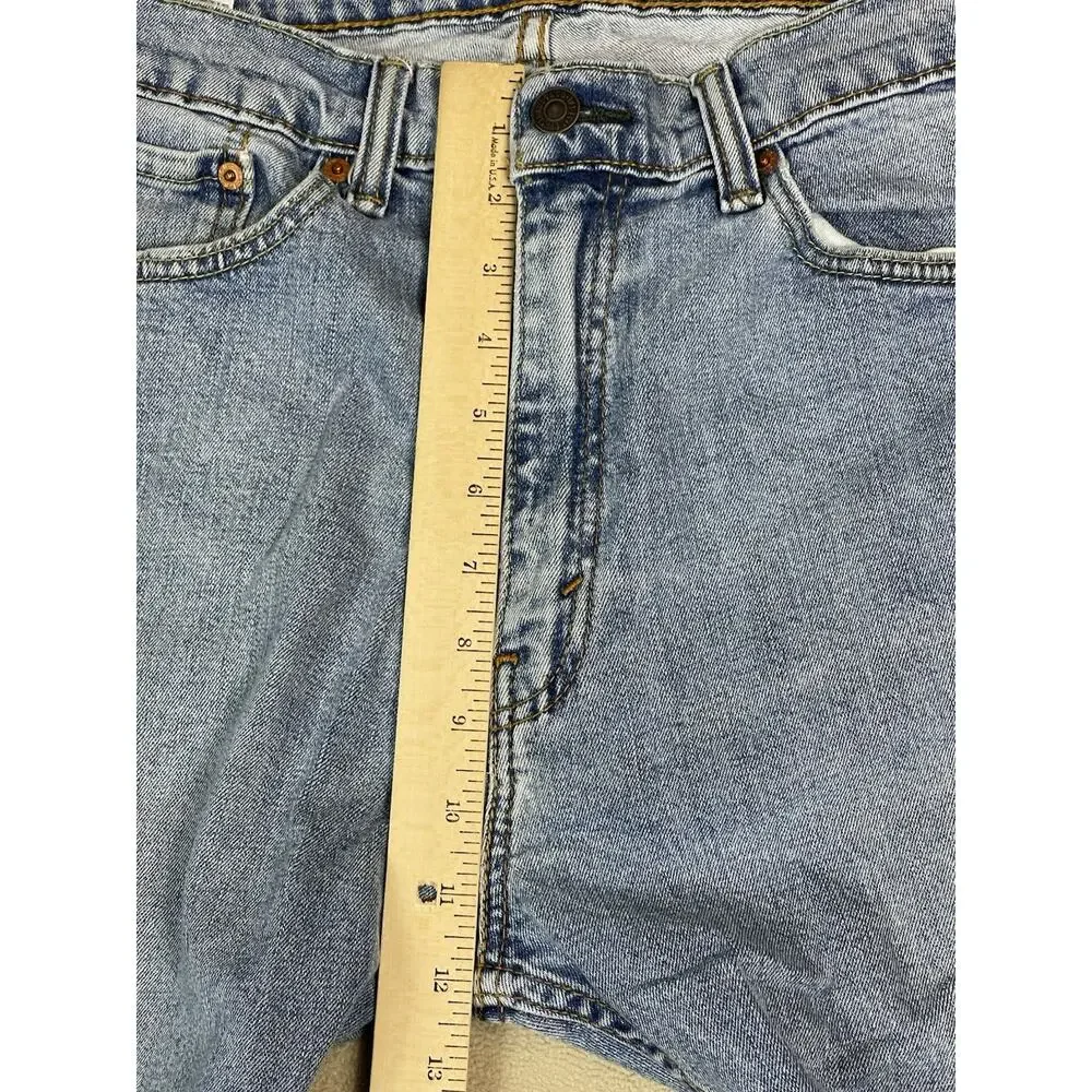 Levis 505 Jeans Mens 36x30 Blue Straight Leg Regular‎ Mid Rise Zip Fly Denim